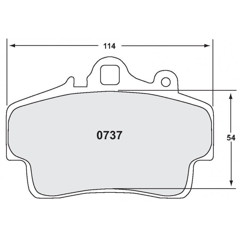 Endurance compound with less wear. Race brake pads - Porsche Boxster
+ Cayman incl S
front brake pad